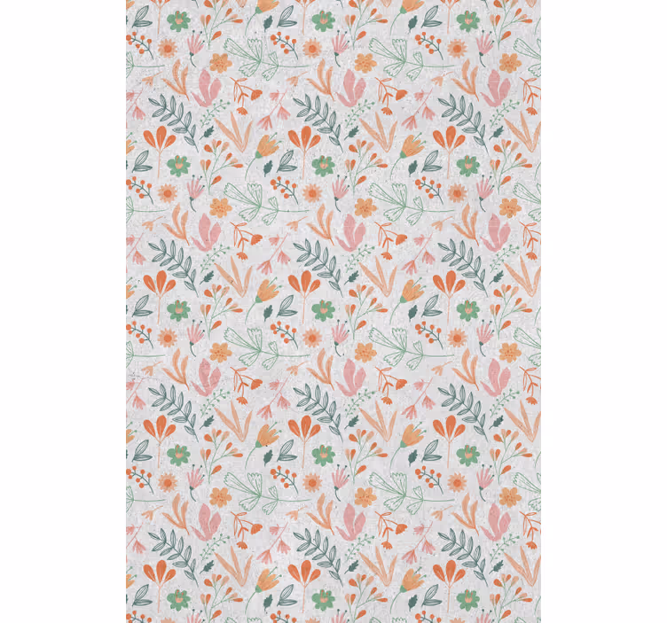 Floral spring pattern  Original roller blind - TenStickers