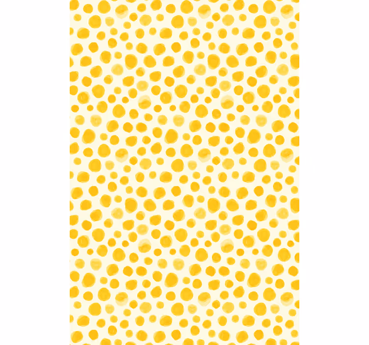 Lemon Polka Dots fruit and vegetable roller blind - TenStickers