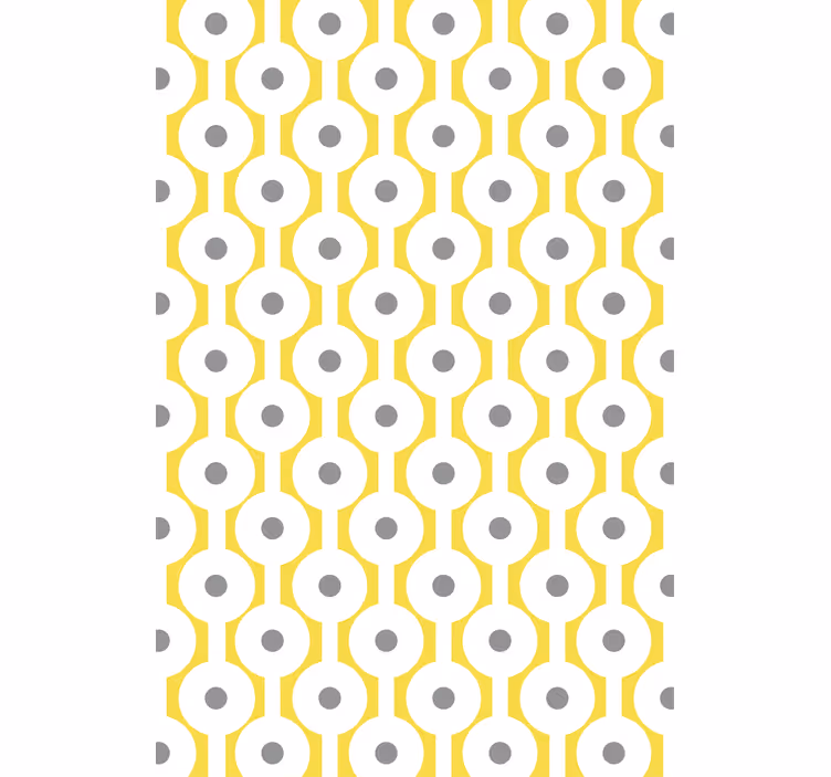 Geometric circular pattern modern roller blind - TenStickers