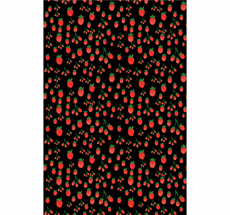 Vibrant Strawberry Patterns fruit and vegetable roller blind - TenStickers