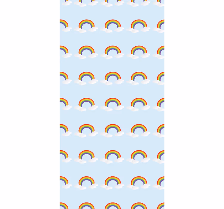 Rainbows cheer children room roller blind - TenStickers