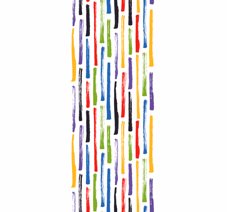 Colorful brush strokes roller blind - TenStickers