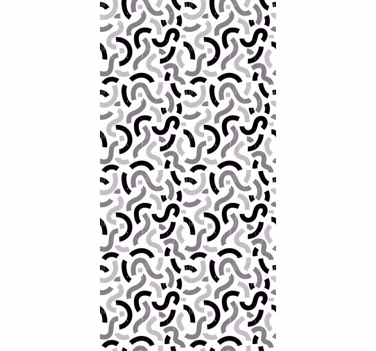 Abstract Curvy Patterns texture and pattern roller blind - TenStickers
