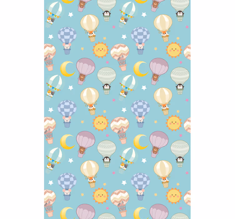 Colorful balloons with cute animals Blind - TenStickers