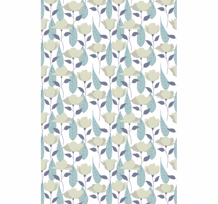 Chic Botanical Motif flowers and plants roller blind - TenStickers