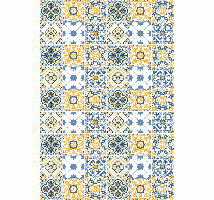 Intricate Tile Patterns texture and pattern roller blind - TenStickers