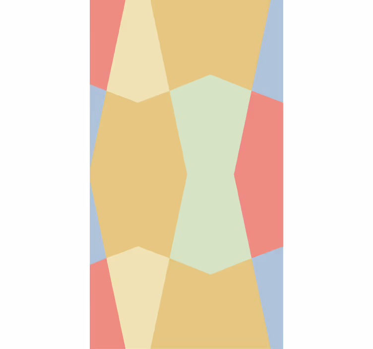 Geometric Pastels coloured roller blind - TenStickers