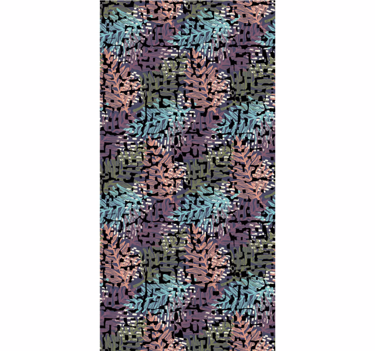 Foliage Patterned Design flowers and plants roller blind - TenStickers
