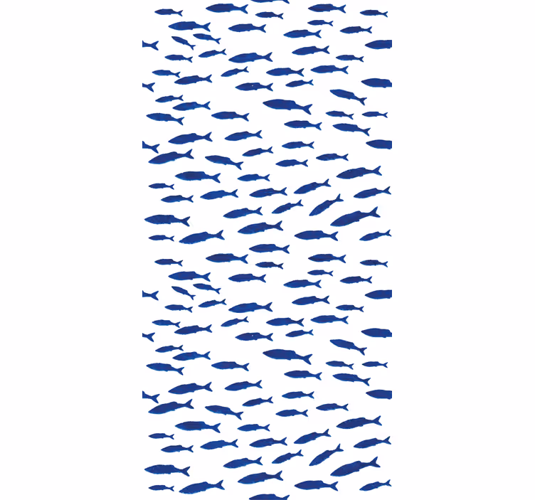 Swarming Fish Pattern animal roller blind - TenStickers