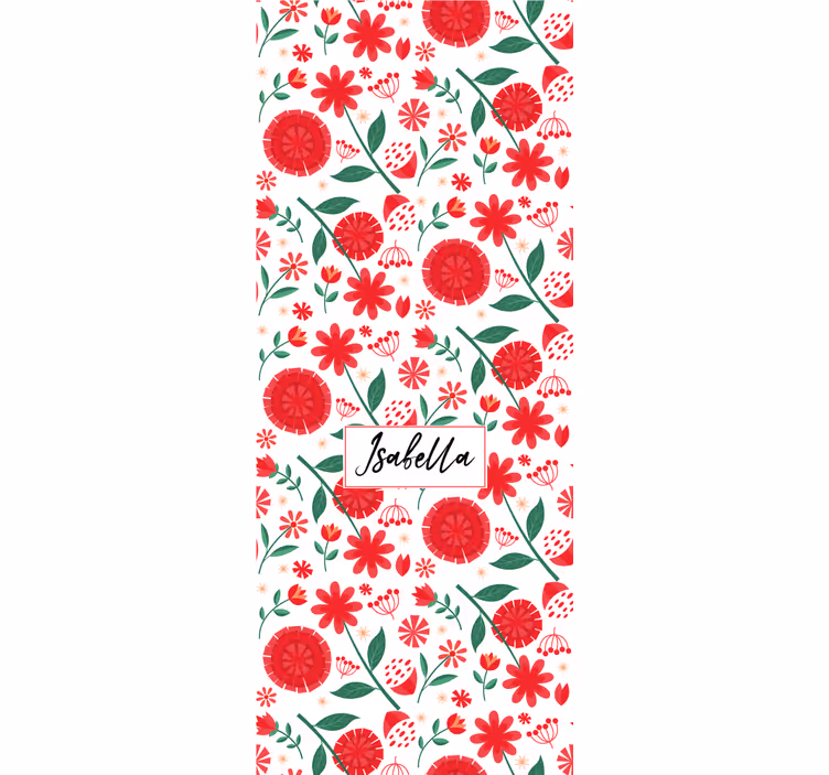 Flowers and plants roller blind custom floral design - TenStickers
