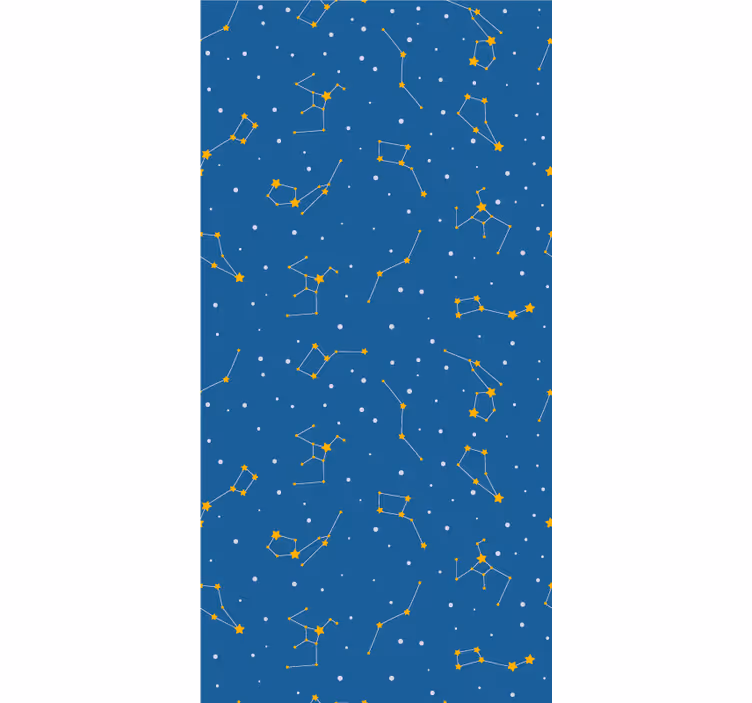 Constellation pattern design blue roller blind - TenStickers