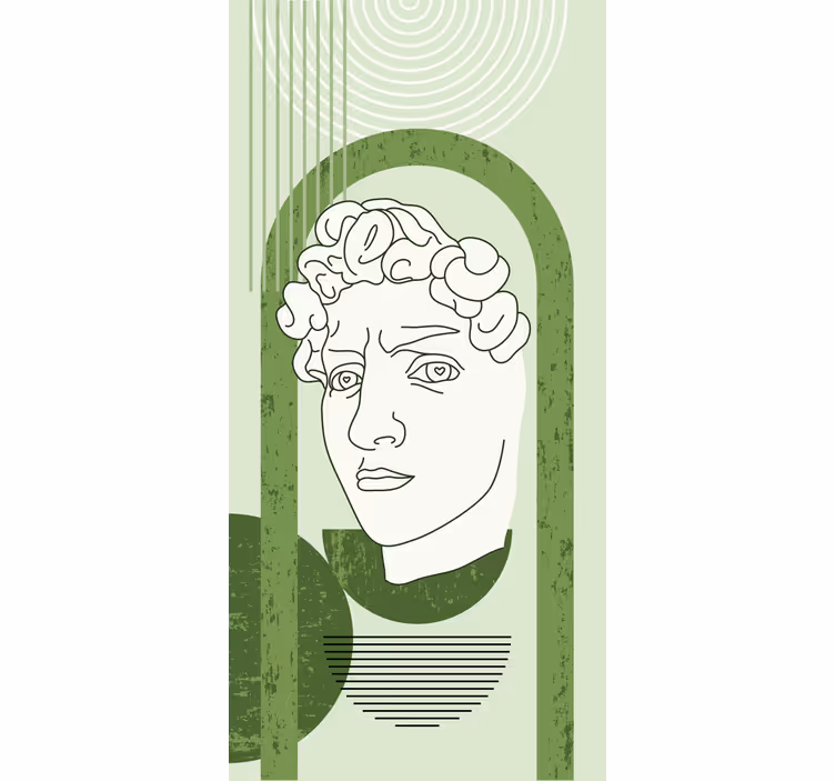 Antique of david in a trendy sty Blind painting - TenStickers