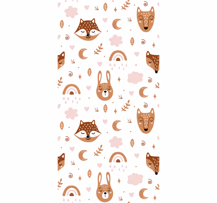 Woodland Creatures animal roller blind - TenStickers