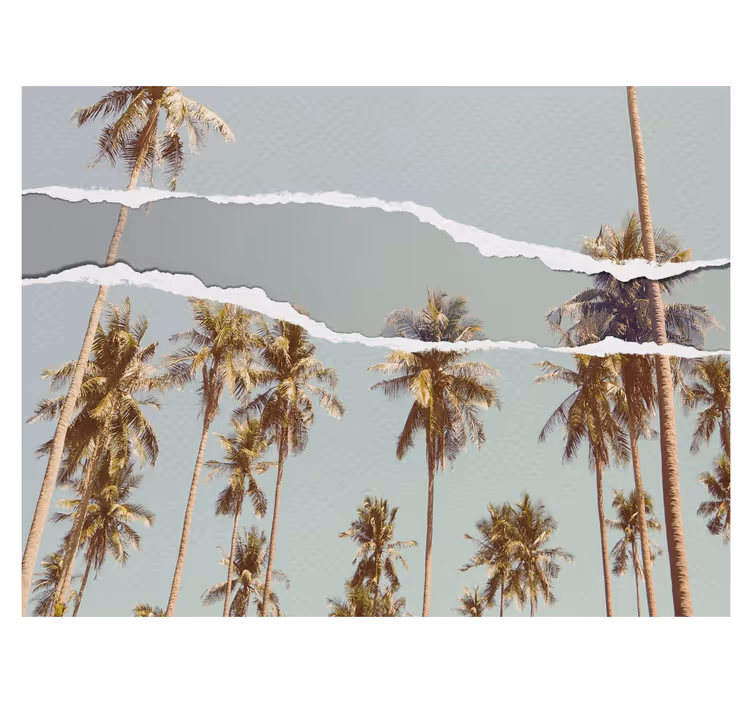 Palm summer design tree roller blind - TenStickers