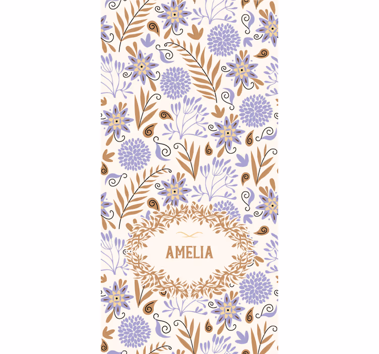 Custom Floral Design flower roller blind - TenStickers