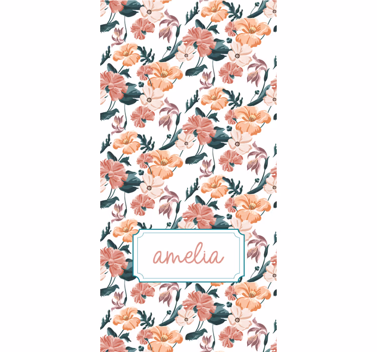 Elegant spring design flowers and plants roller blind - TenStickers