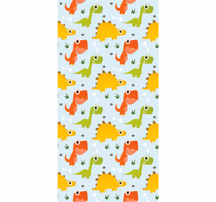 Cute Cartoon Dinosaurs dinosaur roller blind - TenStickers