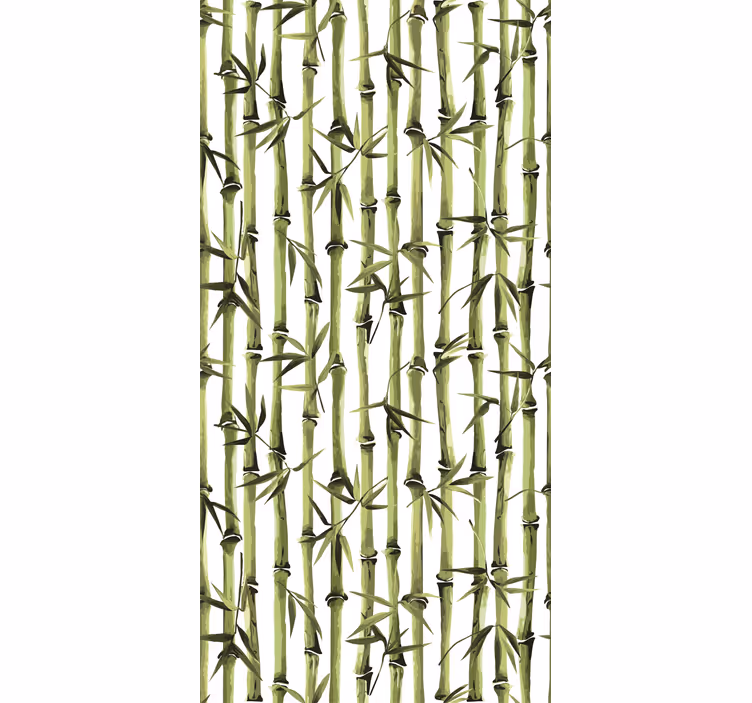 Bamboo pattern branches Tree blind - TenStickers