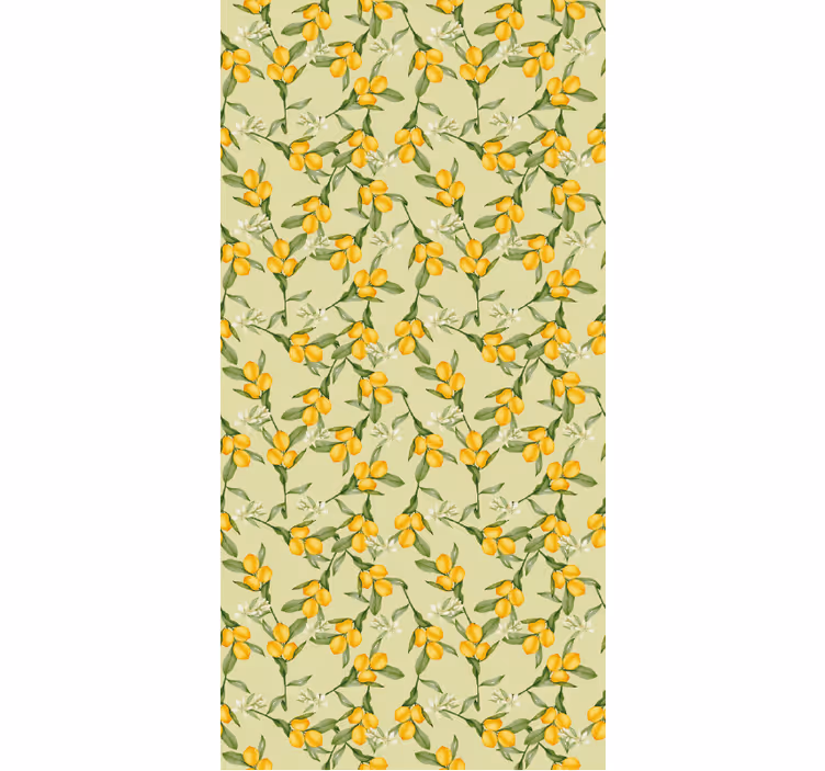 Tropical summer lemons pattern vegetable blind - TenStickers