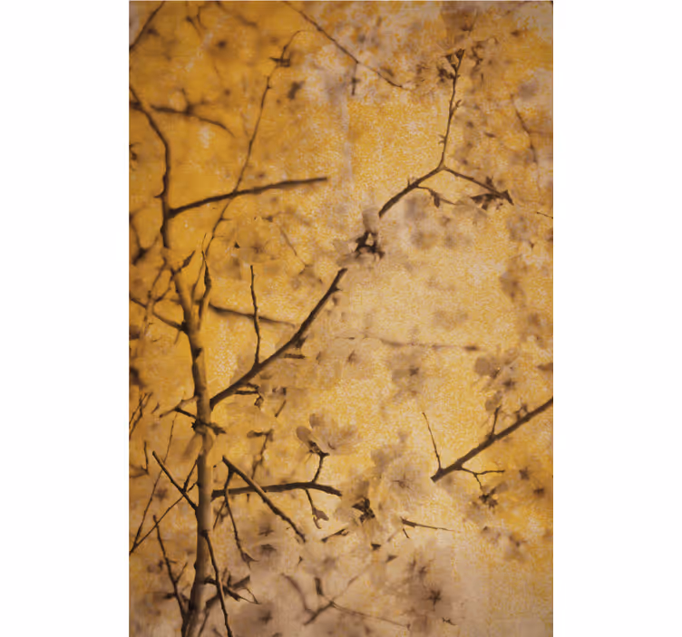 Sakura Twigs flowers and plants roller blind - TenStickers