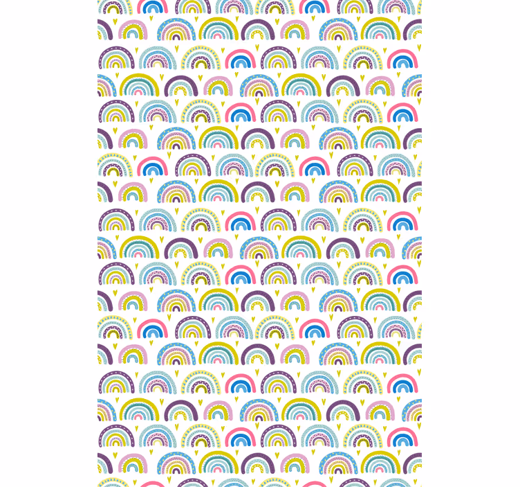 Colorful abstract rainbows pattern blind - TenStickers