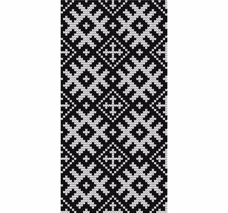 Viking chained squares pattern Modern blind - TenStickers