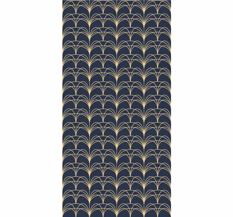"Art deco" blue arches pattern Elegant blind - TenStickers