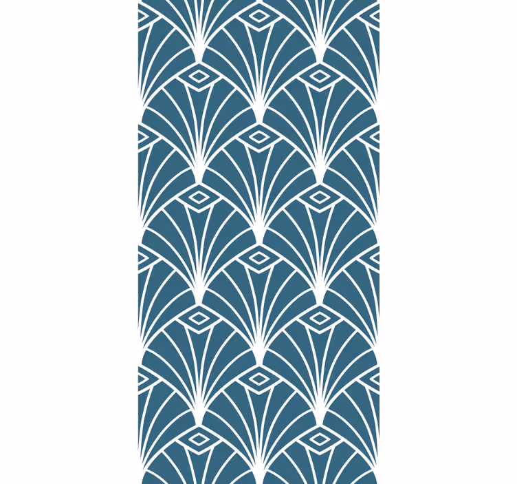 Stylish fan patterns modern roller blind - TenStickers