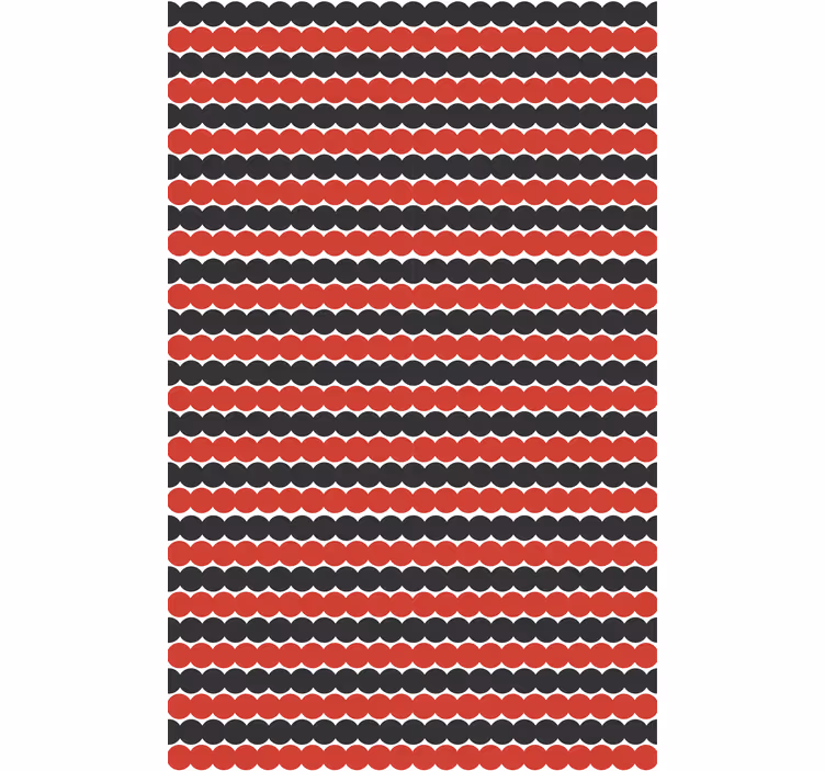 Red and black shapes texture and pattern roller blind - TenStickers