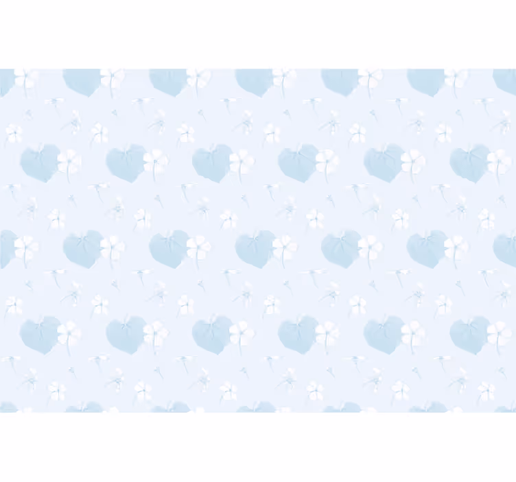 Delicate Floral Hearts flowers and plants roller blind - TenStickers