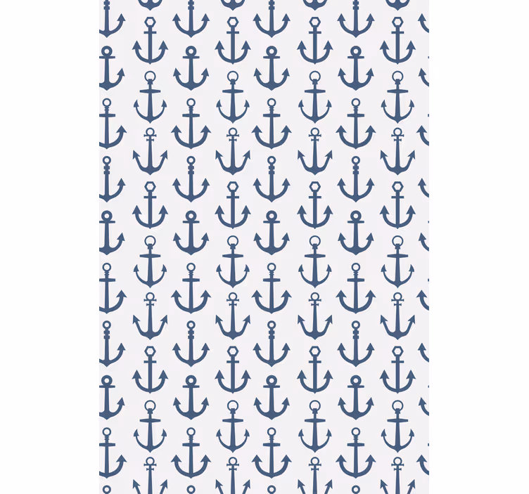 Nautical Anchor Pattern roller blind - TenStickers