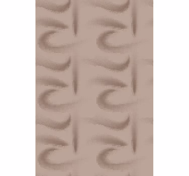 Brown curved patterned texture and pattern roller blind - TenStickers