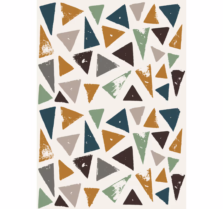 Geometric triangle motif master bedroom roller blind - TenStickers