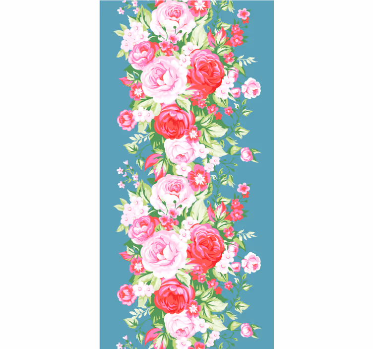 Roses and Blossoms flower roller blind - TenStickers