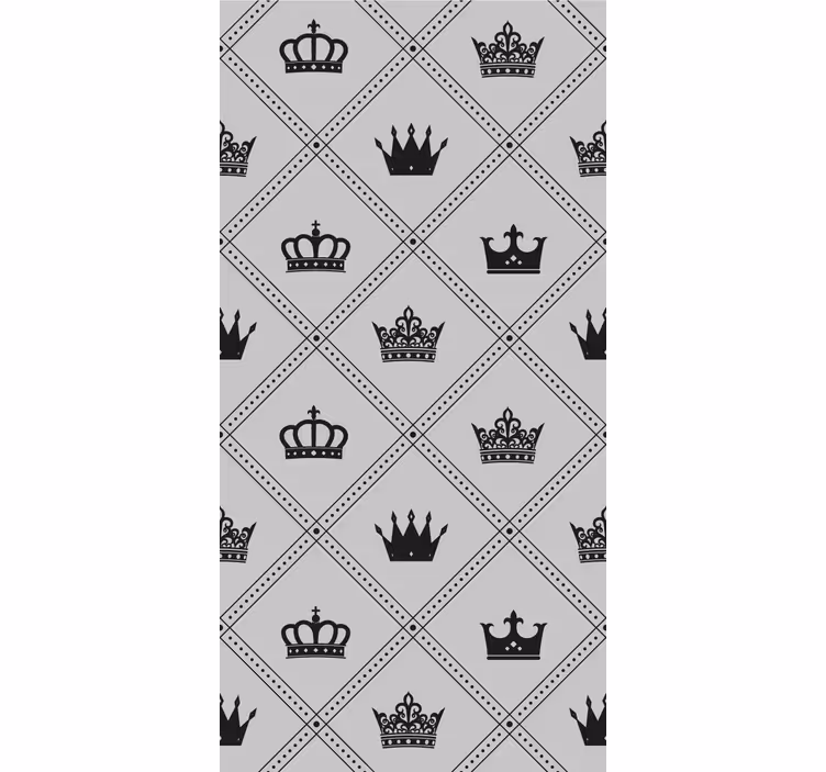 Crown Pattern Design elegant roller blind - TenStickers
