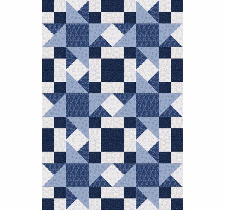 Texture and pattern roller blind patchwork geometric - TenStickers