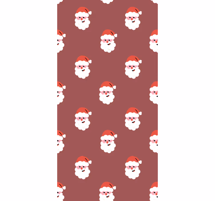 Santa Faces Pattern movie roller blind - TenStickers