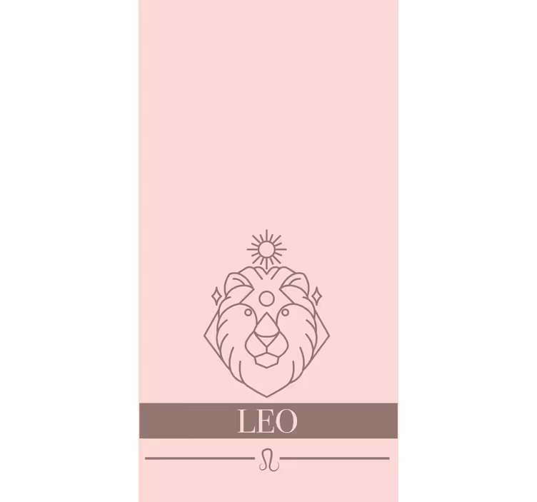 Lion Zodiac Symbol original roller blind - TenStickers