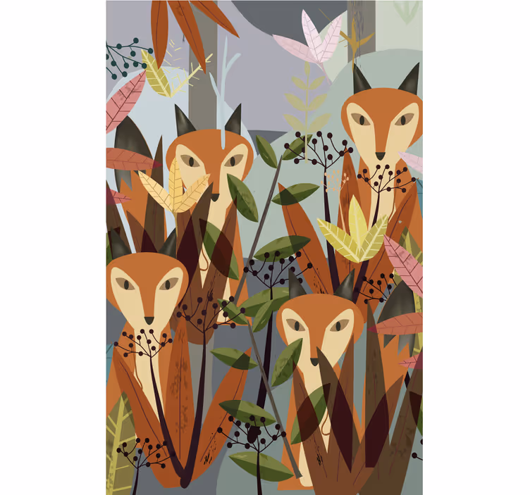"Watching you" jungle animals Childrens blind - TenStickers
