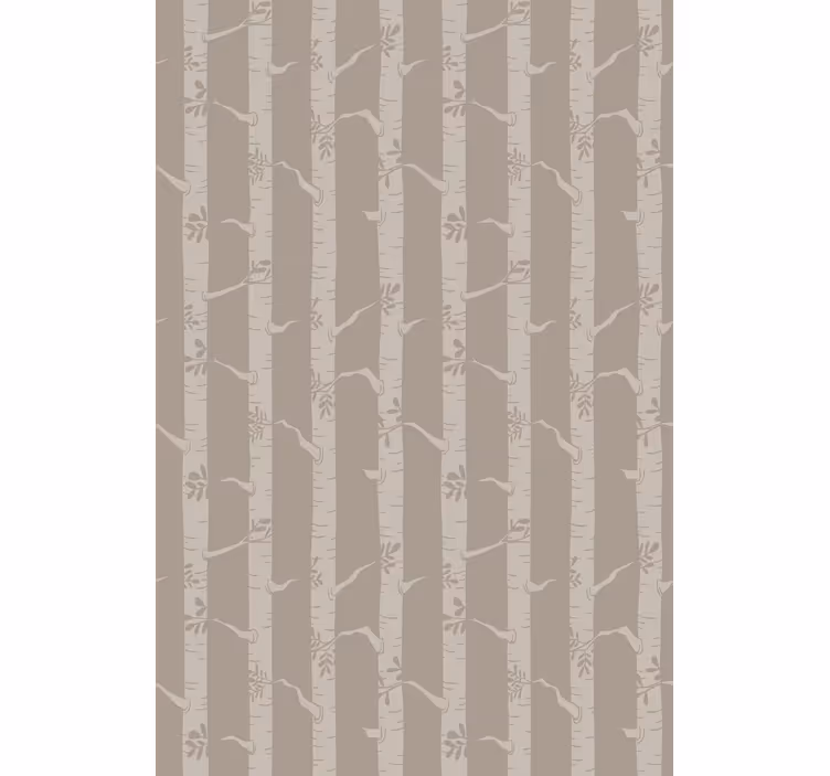 Thin trees Scandinavian pattern Tree blind - TenStickers