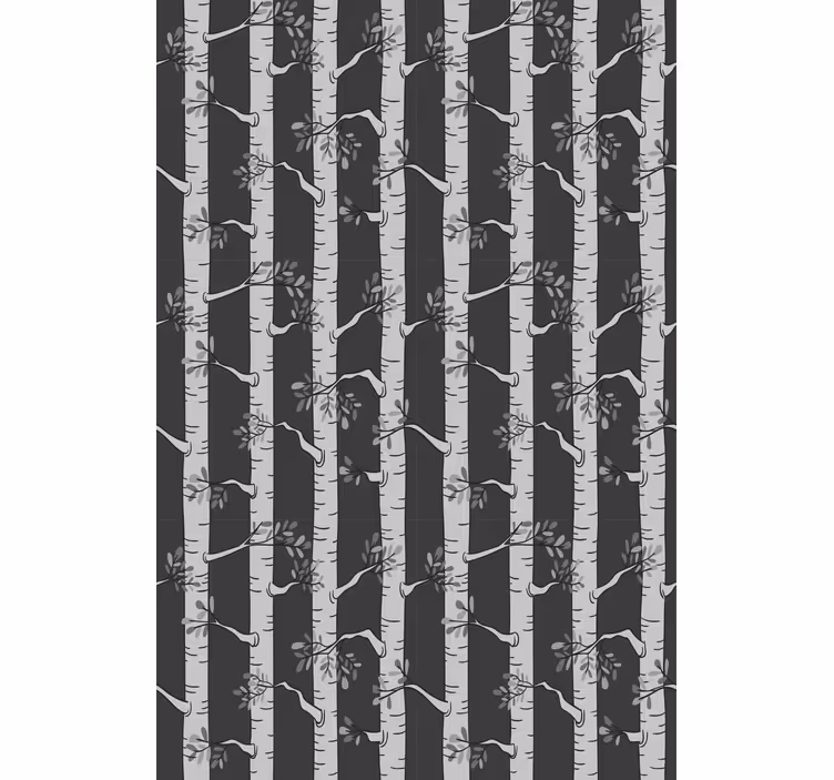 Bright trees in Scandinavian style Tree blind - TenStickers