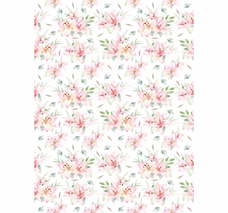 Lush Floral Patterns flowers and plants roller blind - TenStickers