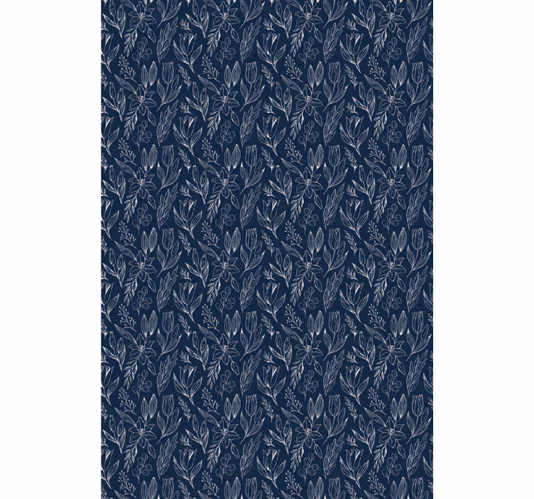 Floral Motif Elegance flowers and plants roller blind - TenStickers