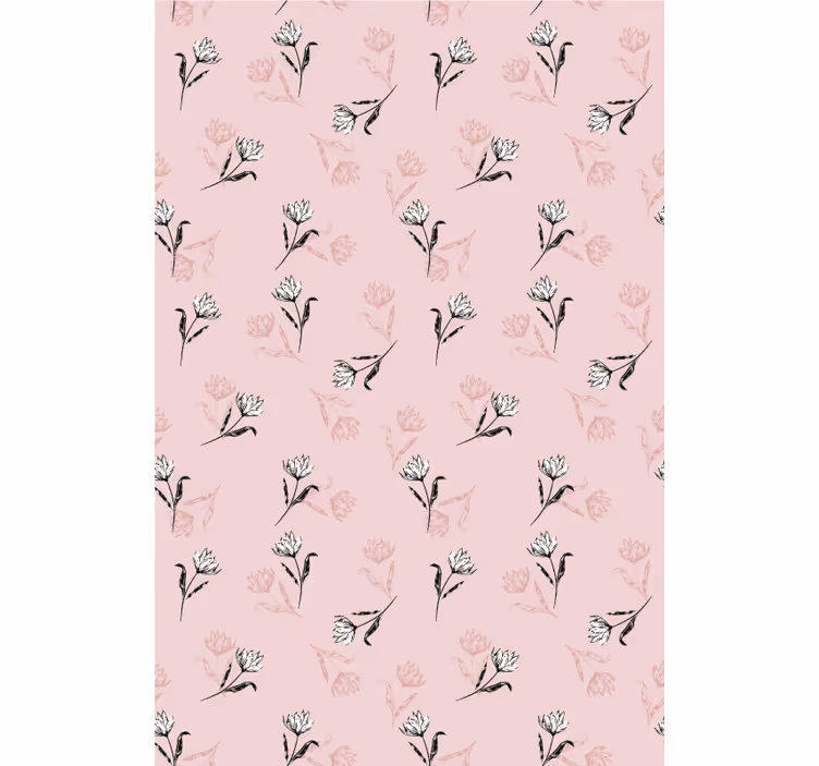 Gentle Blossom Motif flowers and plants roller blind - TenStickers