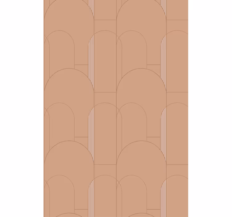 Geometric Curves Design modern roller blind - TenStickers