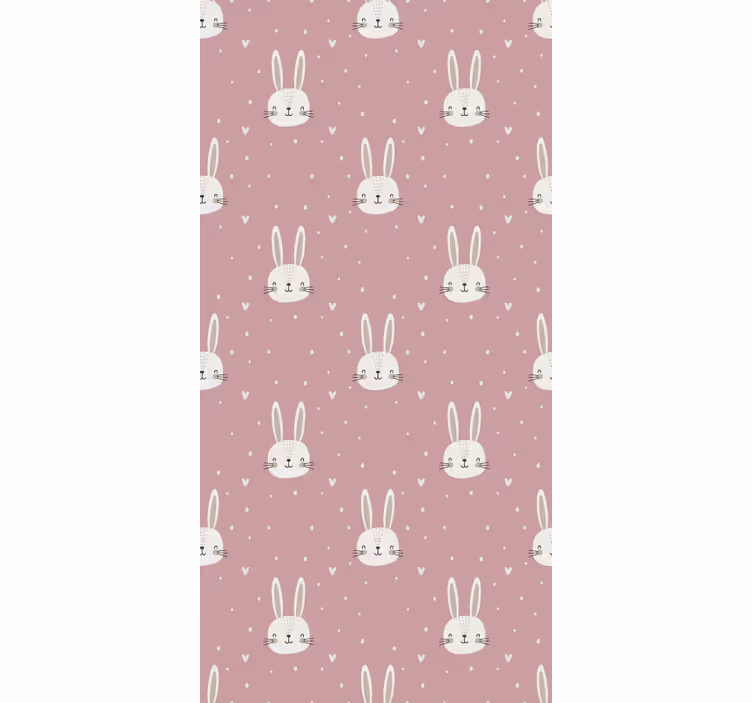 Baby bunny faces children room roller blind - TenStickers