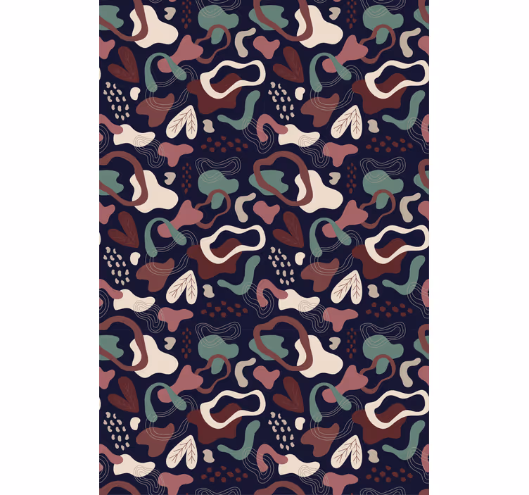 Abstract Leaf Motif texture and pattern roller blind - TenStickers