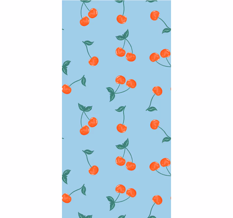 Cherry Sprigs Pattern fruit and vegetable roller blind - TenStickers
