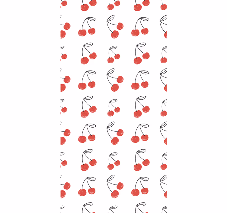 Fruit and vegetable roller blind cherry pattern - TenStickers