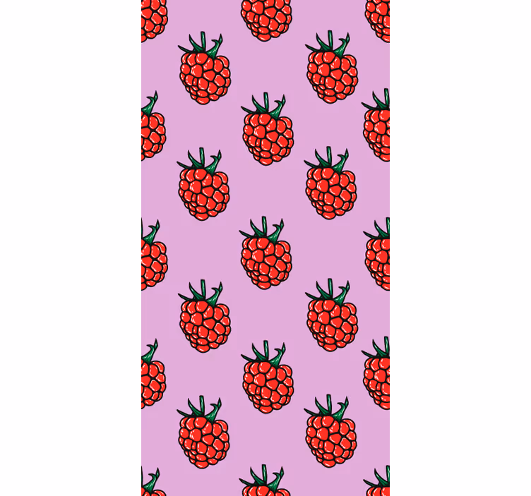 Raspberry Pattern fruit and vegetable roller blind - TenStickers